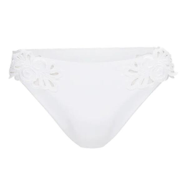Agent Provocateur Cilla Chic Embroidered Cut out White Bikini Brief US 8 - Picture 1 of 6
